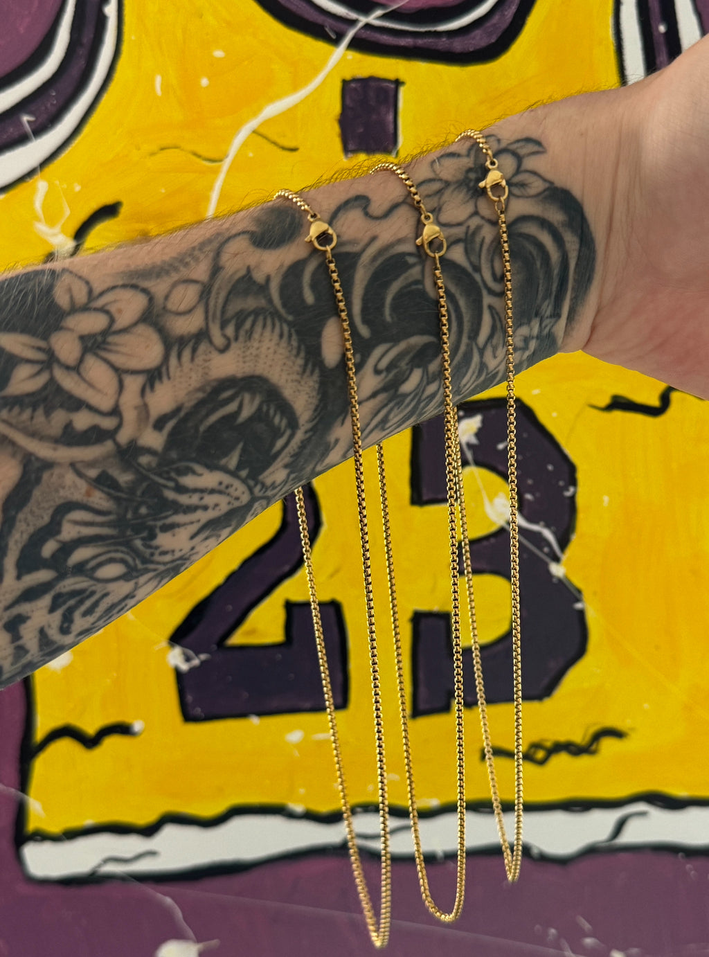 Plain gold chain