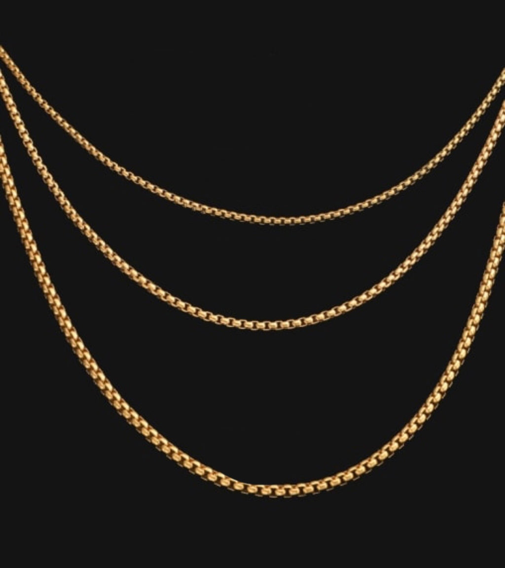 Plain gold chain
